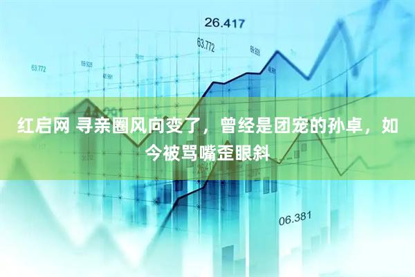 红启网 寻亲圈风向变了，曾经是团宠的孙卓，如今被骂嘴歪眼斜