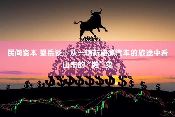民间资本 望岳谈｜从一辆新能源汽车的旅途中看山东的“链”变