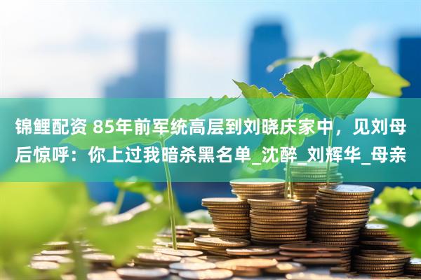 锦鲤配资 85年前军统高层到刘晓庆家中，见刘母后惊呼：你上过我暗杀黑名单_沈醉_刘辉华_母亲
